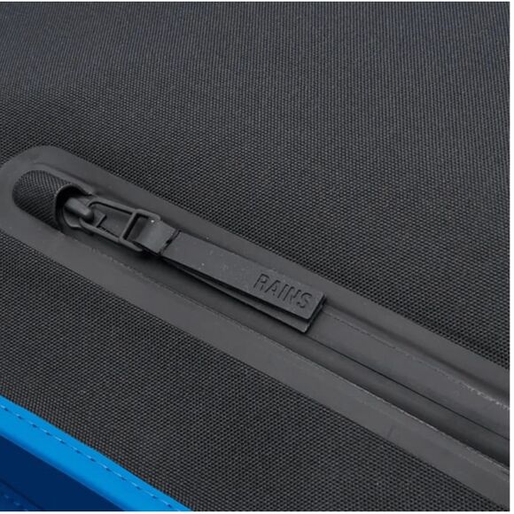 Rains Solid W3 Waves Backpack Blue Black PU Waterproof Adjustable Shoulder Strap - Picture 6 of 10